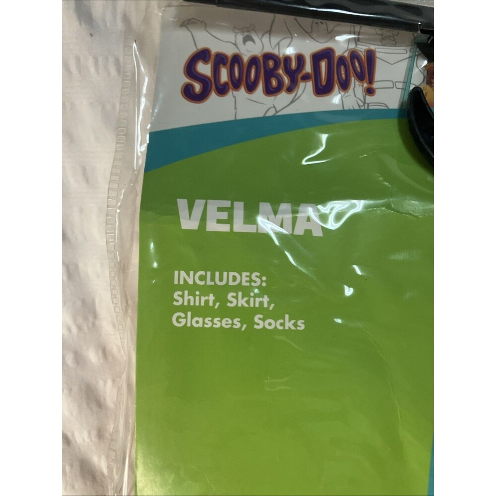 New In Package Velma Costume Complete Scooby-Doo Halloween Party Adult XS 0-2 - Picture 3 of 11